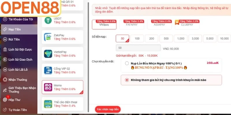 Thanh toán thông qua ví điện tử trực tuyến